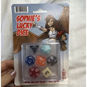 Sophie's Lucky Dice NIB - Limited Reaper Pizza Dungeon D&D Polyhedron Die